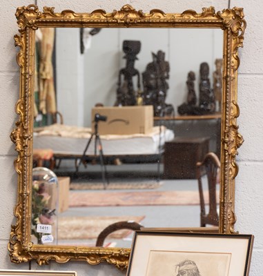 Lot 1411 - A 19th Century Gilt And Gesso Mirror with...