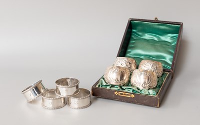 Lot 169 - A Cased Set of Four Edward VII Silver...