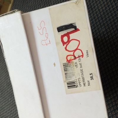 Lot 1027 - Pair of Dior Black Leather Heeled Boots,...