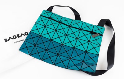 Lot 1061 - Issey Miyake BaoBao Two-Tone Teal Cross Body...