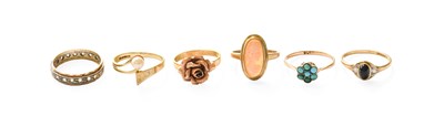 Lot 198 - Three 9 Carat Gold Rings, comprising of a...
