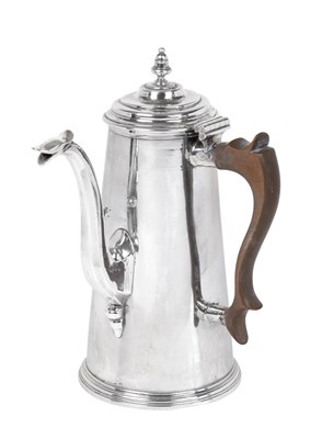 Lot A Queen Anne Silver Chocolate-Pot