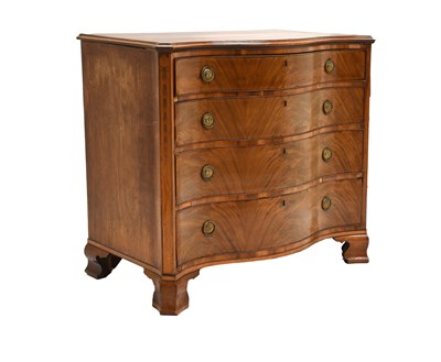 Lot 398 - A George III Mahogany Serpentine-Shaped...