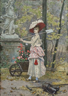 Lot 54 - After Édouard Toudouze (1848-1907) The Lady...