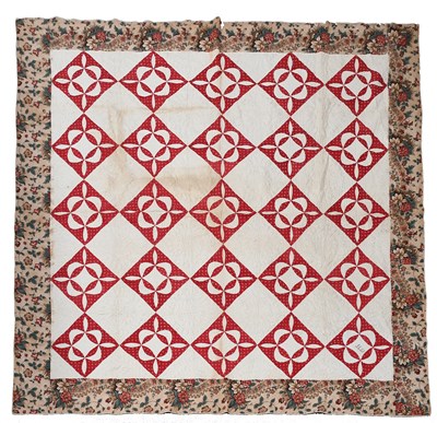 Lot 2320 - Early American Virginia Reel Pattern Quilt...