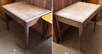 Lot 1326 - A Pair of Late 19th / Early 20th Century Oak...