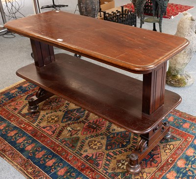 Lot 1430 - A Victorian Mahogany Adjustable Two-Tier...