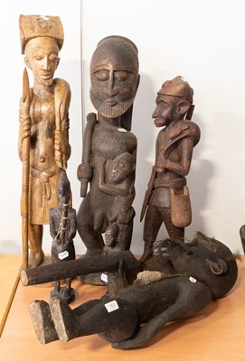 Lot 183 - A Large Dogon Carved Wood Maternity Figure,...