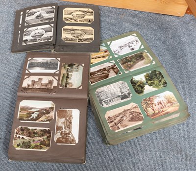 Lot 1323 - Three Vintage Albums of Assorted Postcards