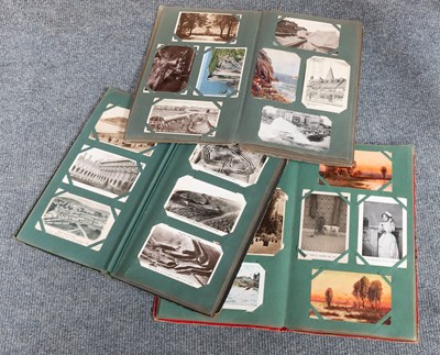 Lot 1322 - Three Vintage Albums of Assorted Postcards