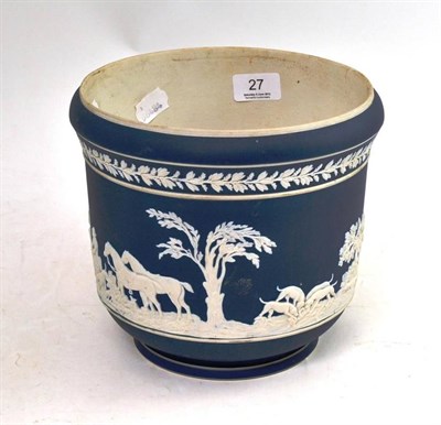 Lot 27 - An Adams Jasperware jardiniere