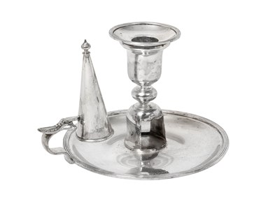 Lot A Victorian Silver Chamber-Candlestick