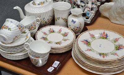 Lot 29 - Aynsley tea service 'Cottage Garden' pattern, Meakin dinner service decorated with flowers, etc