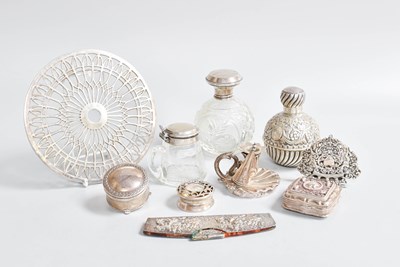 Lot 163 - A Collection of Assorted Silver, including two...