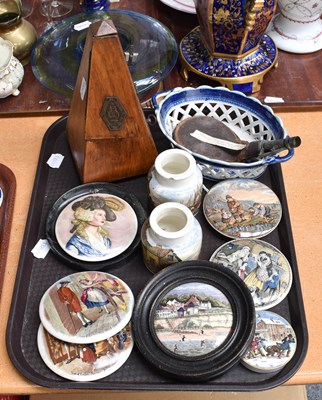 Lot 258 - A Small Collection of Victorian Prattware Pot...