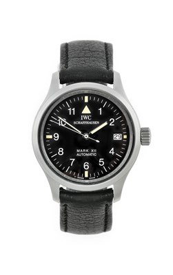 Lot 2360 - IWC: A Stainless Steel Automatic Calendar...
