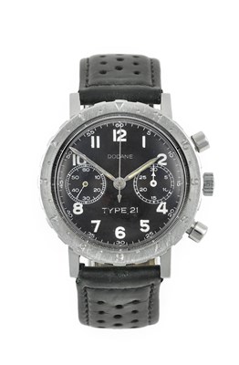 Lot 2350 - Dodane: A Stainless Steel Type 21 Chronograph...