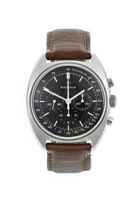 Lot 2357 - Rodania: A Stainless Steel Tonneau Shaped...