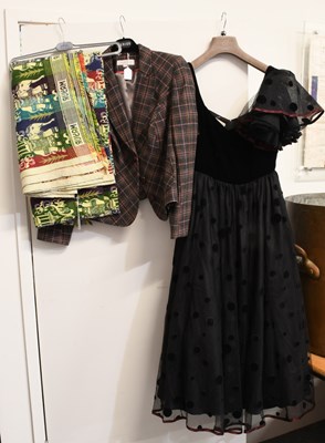 Lot 1002 - Susan James of London Black Evening Dress with...