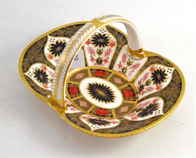 Lot 39 - Royal Crown Derby Heather basket (and box)