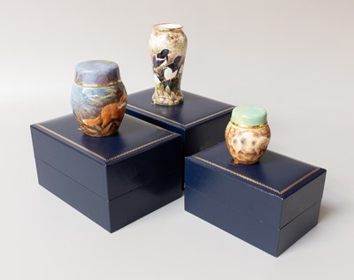 Lot 230 - Three Modern Moorcroft Enamels, including a...