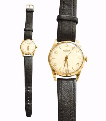 Lot 367 - A 9 Carat Gold Roemer Premier Centre Seconds...