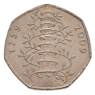 Lot 394 - Elizabeth II, 'Kew Gardens' Fifty Pence 2009,...