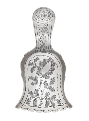 Lot A George IV Silver Caddy-Spoon, by John...
