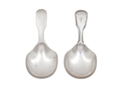 Lot A George III Silver Caddy-Spoon and a George...