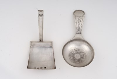 Lot Two George III Silver Caddy-Spoons, by Joseph...