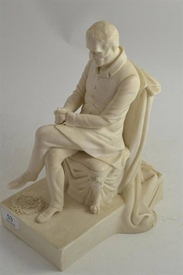 Lot 53 - A Samuel Alcock & Co Parian figure of The Duke of Wellington