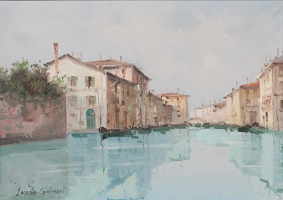 Lot 1076 - Jacopo Grimani (20th Century) Italian "Venice"...