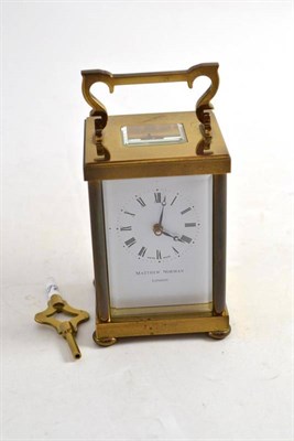 Lot 56 - Matthew Norman carriage clock