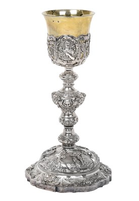 Lot A French Parcel-Gilt Silver Chalice