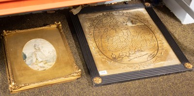 Lot 214 - Three Silkwork Pictures, early 19th century,...