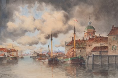 Lot 1056 - Louis van Staaten (1836-1909) Dutch Dutch...