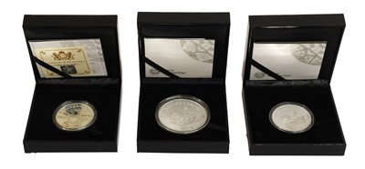 Lot 454 - South Africa, 3x Fine Silver Krugerrands, 1x...