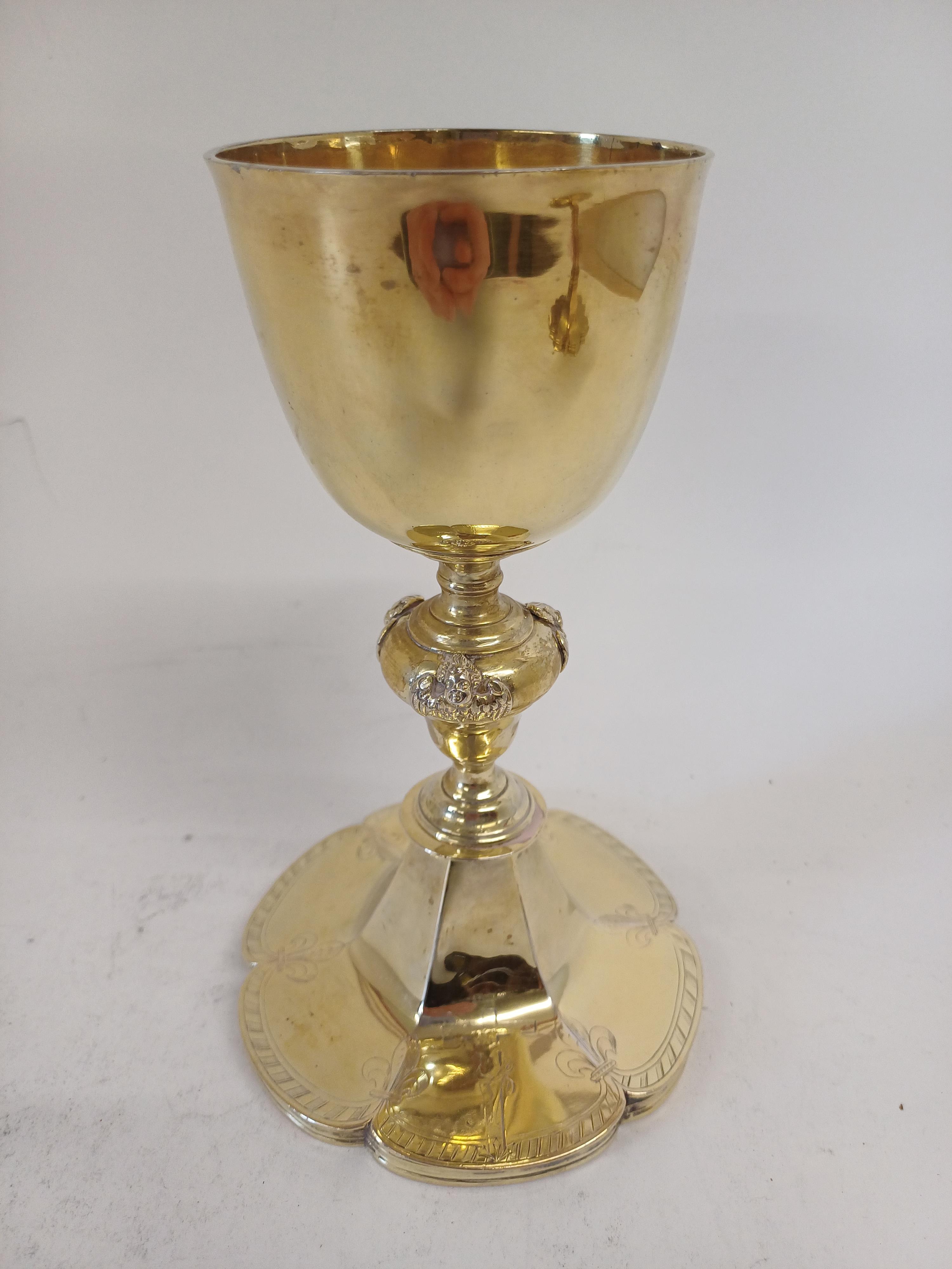 Lot 2619 - A Charles I Silver-Gilt Recusant Chalice