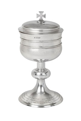 Lot An Edward VII Silver Ciborium and Cover