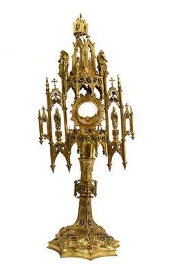 Lot 161 - A Gilt-Metal Monstrance, Apparently Unmarked,...