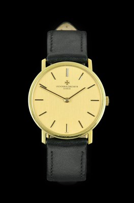 Lot 2376 - Vacheron: An 18 Carat Gold Wristwatch, signed...