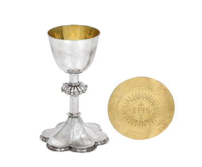 Lot A Charles I Irish Provincial Silver Recusant Chalice With an Associated Paten
