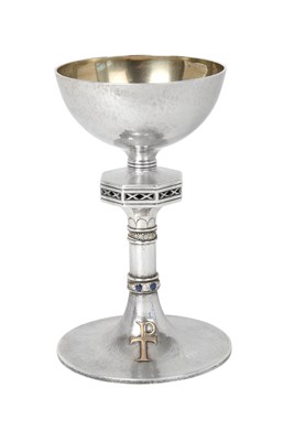 Lot An Elizabeth II Multi-Gem Set Silver Chalice