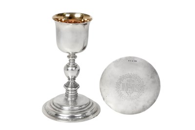 Lot An Edward VII Silver Chalice and an Associated Victorian Silver Paten