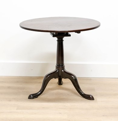 Lot 586 - A George III Mahogany Tripod Table, circa 1770,...