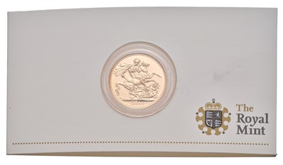 Lot 275 - Elizabeth II, Sovereign 2010; encapsulated and...