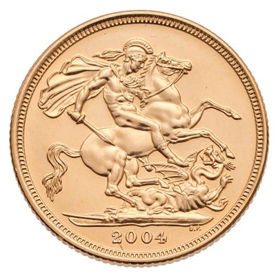 Lot 269 - Elizabeth II, Sovereign 2004; encapsulated and...