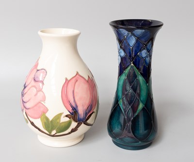 Lot 318 - A Moorcroft Pottery Vase, Magnolia pattern,...