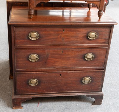 Lot 1192 - A George III Three Height Mahogany Chest of...