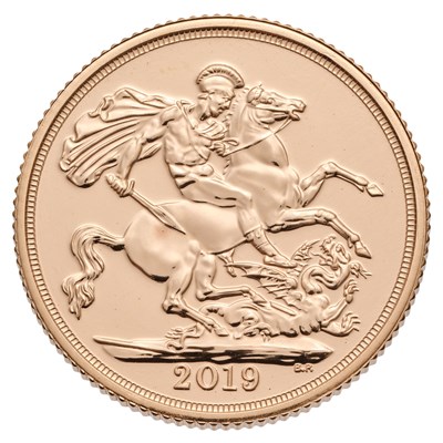 Lot 290 - Elizabeth II, Sovereign 2019; uncirculated